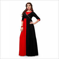Taffeta Red Long Gown