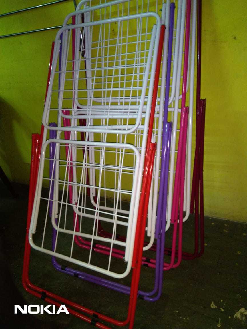 MS Powder Coated Cloth Drying Stand