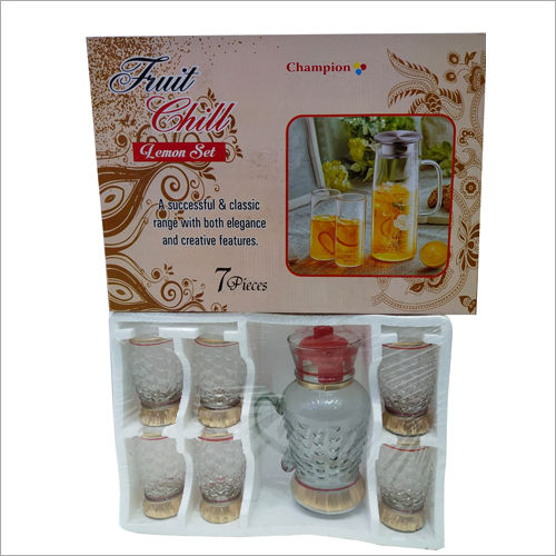 Clear Natural 7 Pcs Lemon Juice Glass Set