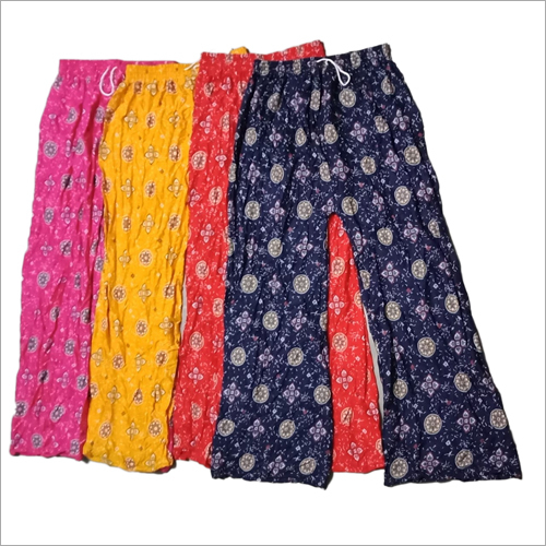 Ladies Printed Palazzo - Casual Wear, All-Season | Washable, Stylish Printed Design