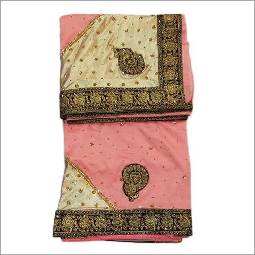Heavy Embroidery Saree With Highlights - Embroidered Cotton Blend, Elegant Design for All Seasons | Ideal for Casual Occasions, Versatile Style