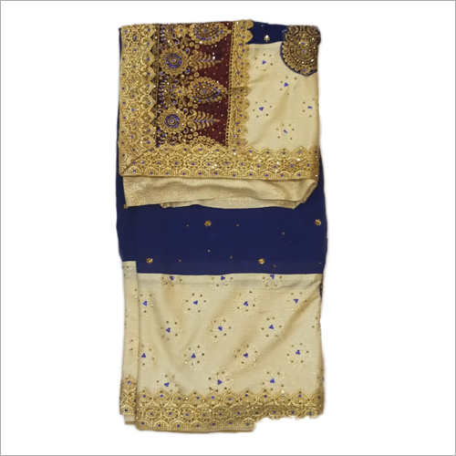 Multicolor Ladies Heavy Border Embroidered Saree