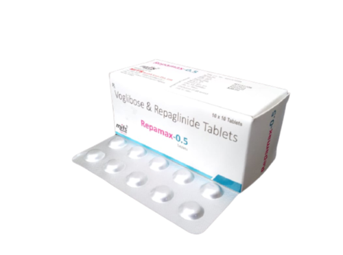 Repaglinide 0.3 mg  & voglibose 0.5 mg