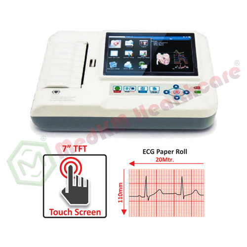 Ecg Six Channel Machine By MEDKM HEALTHCARE