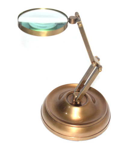 Table Top Brass Magnifying Glass