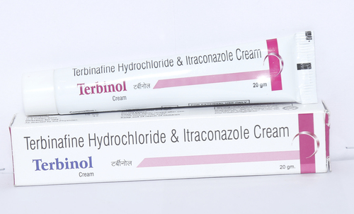 Terbinafine Hydrochloride 1% w/w + itraconazole 1% w/w
