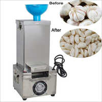 Garlic Peeling Machine - Stainless Steel, 200 X 220 X 500 Mm, Silver | Semi-automatic Operation, Efficient Peeling With Minimal Damage