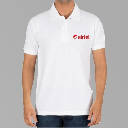 Cotton Mens White Promotional T-Shirt