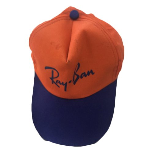 Mens Orange Blue Promotional Cap