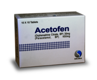 Orphenadrine ms las tabletas de Paracetamol