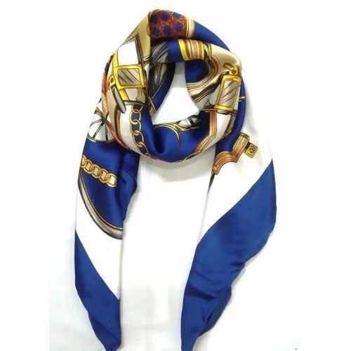 100% Voile Printed Square Scarves