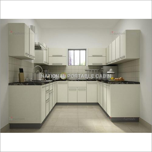 Portable Modular Kitchen - Mild Steel & Metal Sheet Multicolour Finish Sliding Door & Window 10-Year Life Span Customizable Design