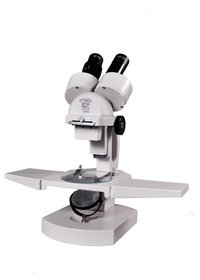 Stereoscopic Binocular Microscope - Metal/plastic Body, 10x-15x Eyepieces, 40x/60x Magnification | Compact, Adjustable Interpupillary Distance, Fine Focusing