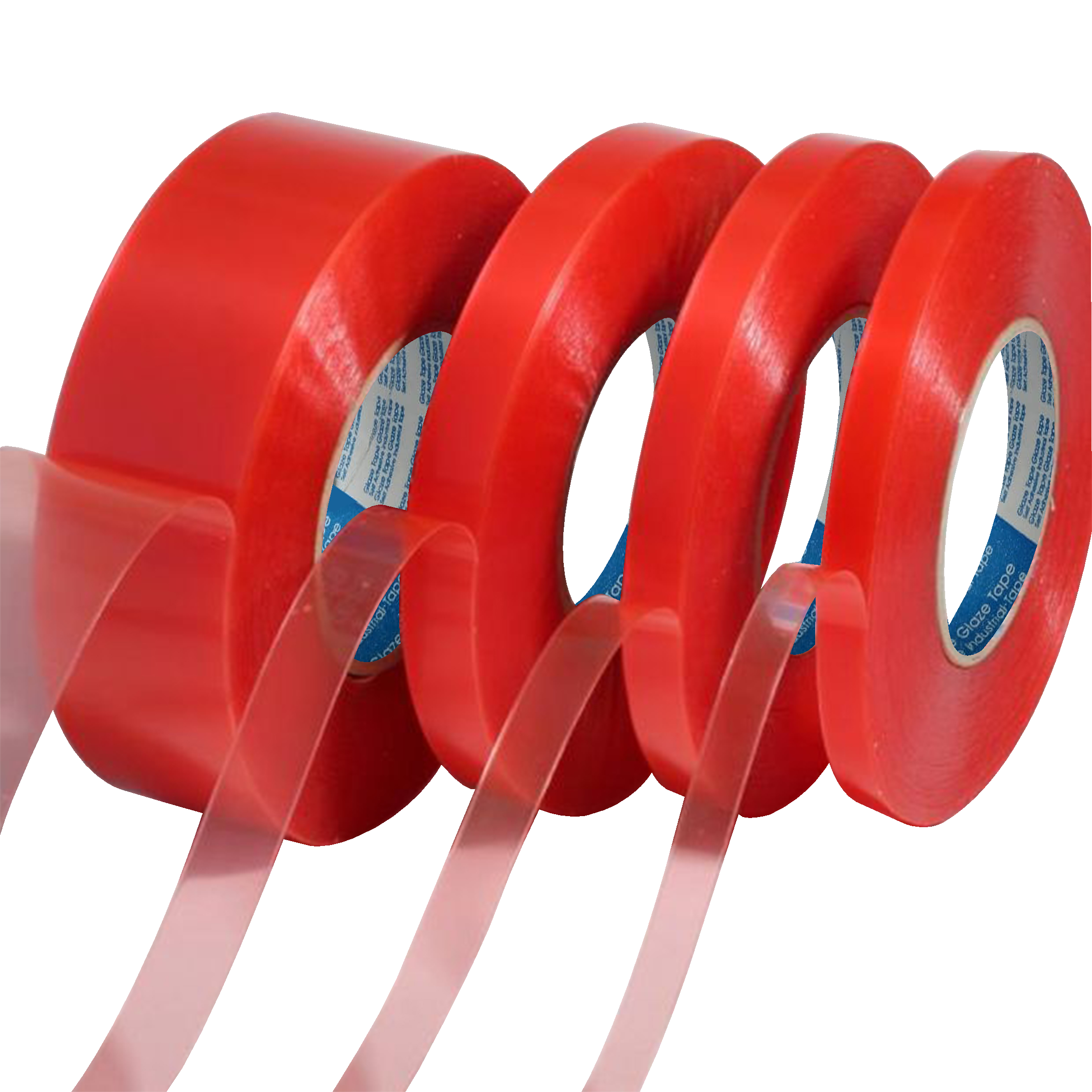 Double Sided Red Polyester Tapes
