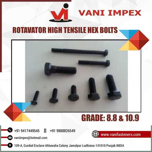 Rotavator High Tensile Hex Bolts