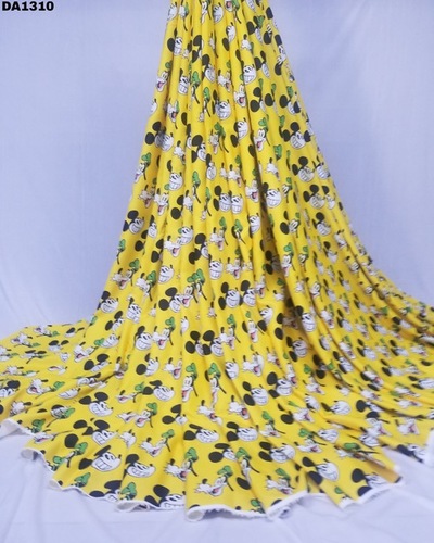 Twill Silk Digital Print Fabric