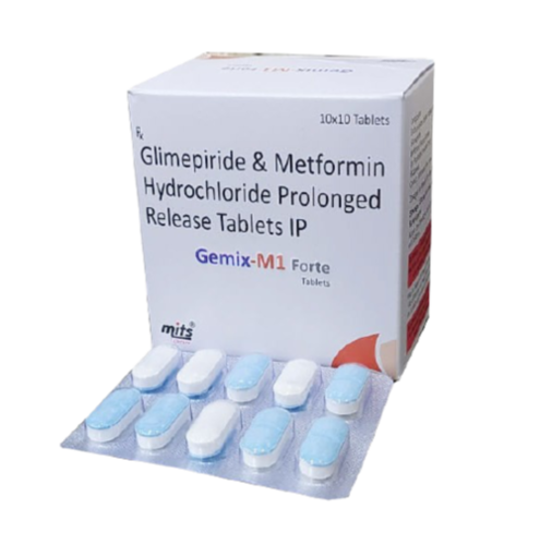 Glimepiride 1 mg, Metformin HCl 1000 mg Tablets