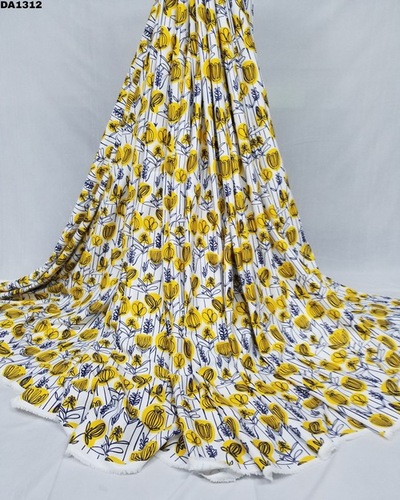 Twill Silk Digital Print Fabric