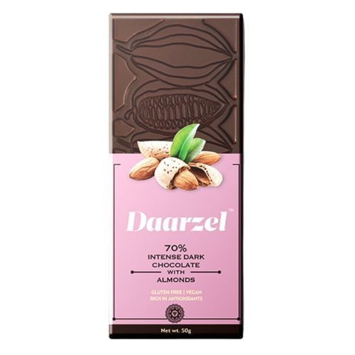 Dark Chocolate 70% Cocoa Intense with Almonds