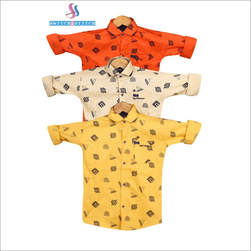 Washable Kids Printed Shirts