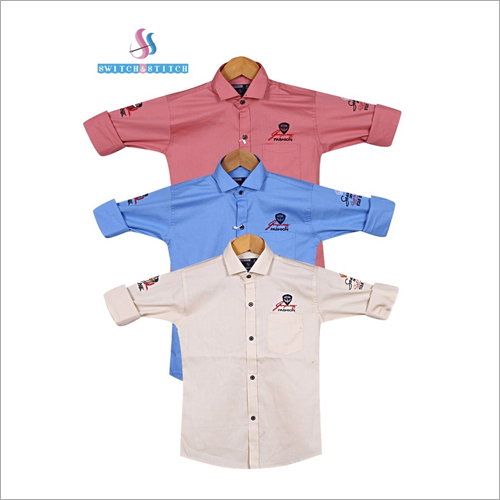Available In Different Color Kids Full Sleeves Printed Shirts