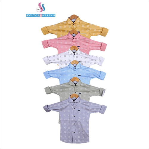 Washable Kids Designer Printed Casual Shirts