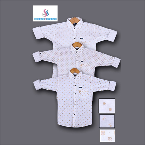 Kids White Cotton Shirts - Full Sleeves, Available in Various Colors | Beads Closure, Suitable for Rainy, Spring, Summer, and Winter Seasons