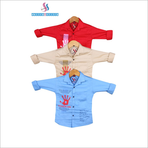 Kids Regular Fit Party Wear Shirts - Size S, M, L, XL | Printed, Washable, Suitable for Rainy, Spring, Summer, and Winter Seasons
