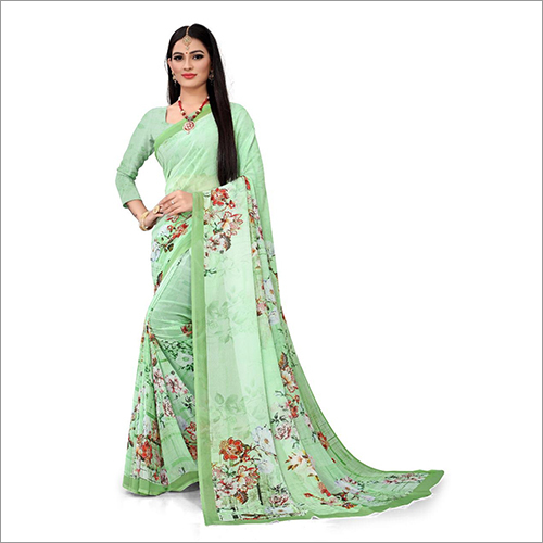 Printed Ladies Designer Georgette Saree