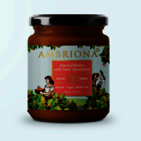Almond Butter With Dark Chocolate | Contains 50% Almonds| Gluten Free  200 G