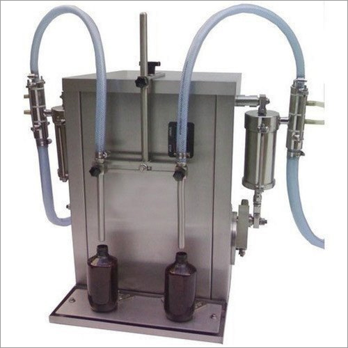 Semi Automatic 2 Head Bottle Filling Machine - Stainless Steel, 415V AC, 1 HP Motor | Low Noise, Eco-Friendly, PLC Control