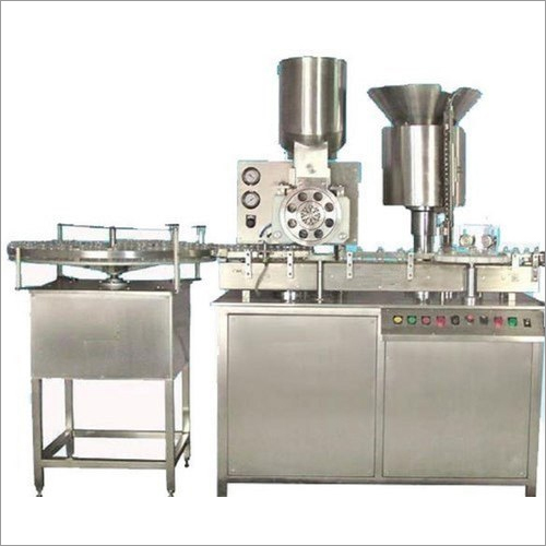 Automatic Injectable Powder Filling Machine - Stainless Steel, 3500x1050x2050 mm | Automatic Operation, Eco-Friendly, Low Noise, PLC Control, 240 Volt, 1-Year Warranty