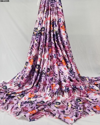 Baby Sartin Silk Digital Print Fabric