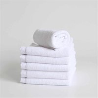 Hand White Terry Towel