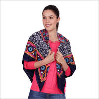 Multicolor Ladies Polyester Square Scarves