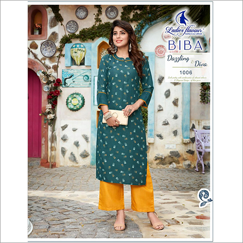 Ladies Flavour Biba Vol 1 Ruby Print Top With Pant