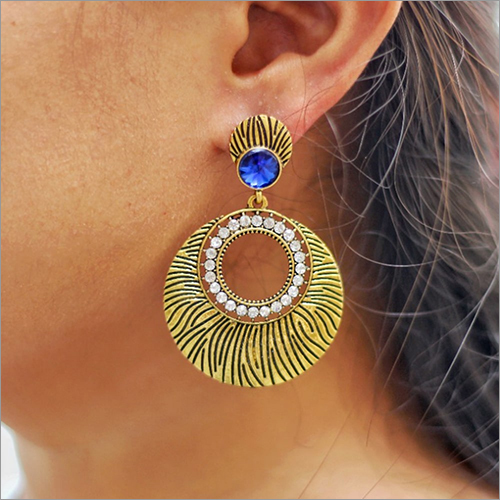 Pure Silver And Gold Plated Danglers