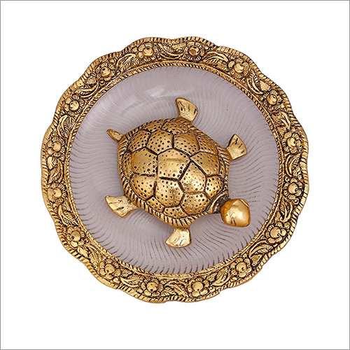 Tortoise Gold Plated With Glass Plate