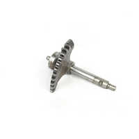 Motorcycle Kick Shaft - Mild Steel, 195 Mm Length, 6/8" X 2-1/2" Size, Black, Corrosion Resistant, Polished Finish, Manual Operating System, 1-year Warranty