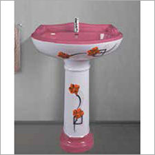 Designer Print Pedestal Wash Basin