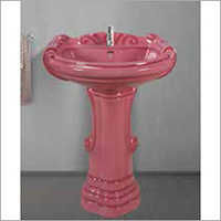 Big Sterling Pedestal Wash Basin