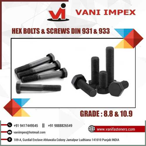 Hexagonal Head Screws - Bolts Din 933 And 931