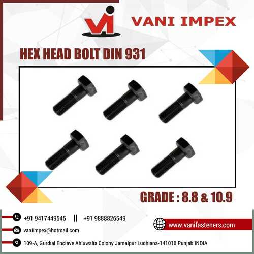 Hex Bolt Grade 8.8 Din 931