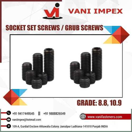 Slotted Grub Screws Manufacturers, Suppliers, Dealers & Prices