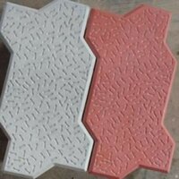 Concrete Paver Block - Color: Red & Grey
