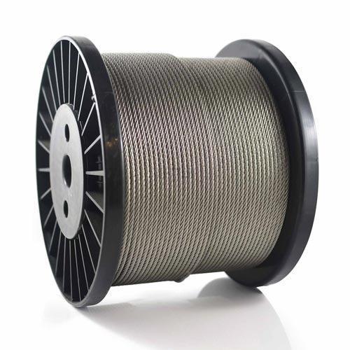 SS Wire Rope - SS304, SS316 | Diameter 1.50-19 mm, 7x7, 7x19 Construction, High Tensile Strength, ASTM A580 Standards, Industrial Applications