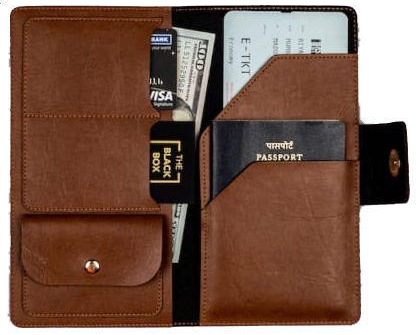 Leather Passport Holder [ Men]