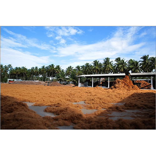 Natural Coir Fiber - Coconut Fiber Material Golden Brown Color | Eco-Friendly Attributes for Sustainable Applications