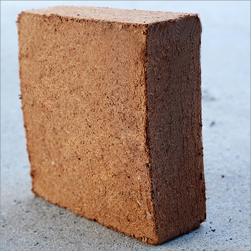 Coir Pith Block - Coconut Fiber, Rectangular Shape, Dark Brown Color | Eco-Friendly and Sustainable Gardening Solution