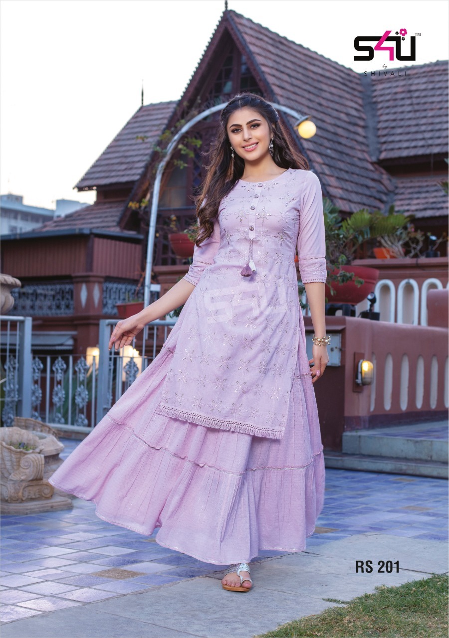 kurti with skirts